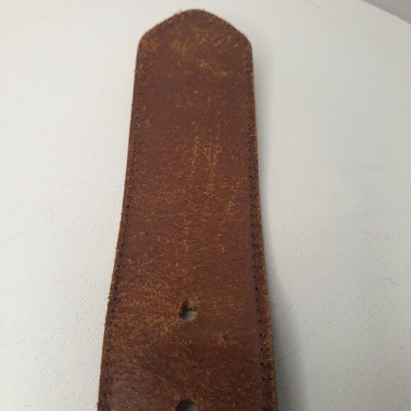 Talbots Leather/Jute Cognac Belt Sz S - Picture 6 of 9